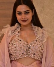 Actress Ayesha Khan at Mukhachitram Movie Pre Release Event Photos 20