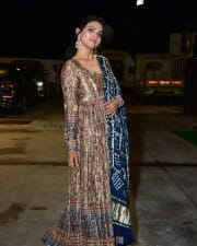 Actress Ganavi Laxman at Rudrangi Pre Release Event Stills 01