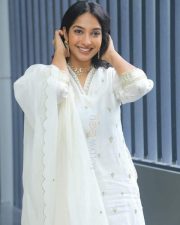 Actress Karthika Muralidharan at Aakasham Daati Vastava Press Meet Photos 22