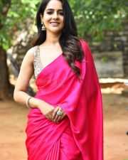 Actress Malvi Malhotra at Tiragabadara Saami Trailer Launch Pictures 17