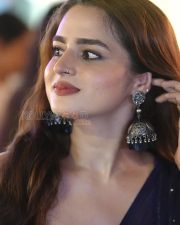 Captivating Actress Ayesha Khan in a Navy Blue Sequin Outfit Photos 02