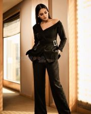 Graceful Nikita Dutta in a Double Breasted Off Shoulder Blazer with Matching Trousers Photos 03
