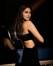 Gul Gule Bakawali Actress Nikita Dutta in a Black Cut Out Bodycon Maxi Dress Pictures 02