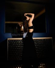 Gul Gule Bakawali Actress Nikita Dutta in a Black Cut Out Bodycon Maxi Dress Pictures 05