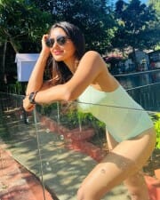 Hot Nikita Dutta in a One Piece Swimming Suit Photos 04