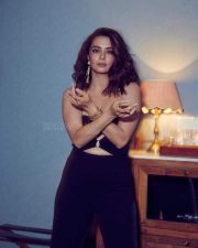 Hot Surveen Chawla in Black Dress Photoshoot Stills 02