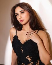 Jewel Thief Actress Nikita Dutta in a Black Lace Maxi Dress with a Corset Style Top and Pleated Maxi Skirt Photos 01 Jewel Thief Actress Nikita Dutta in a Black Lace Maxi Dress with a Corset Style Top and Pleated Maxi Skirt Photos 01