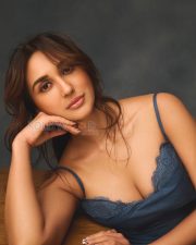 Seductive Nikita Dutta Cleavage in a Navy Blue Lace Lingerie Photos 01 Seductive Nikita Dutta Cleavage in a Navy Blue Lace Lingerie Photos 01