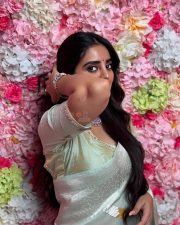 Telugu Actress Kushitha Kallapu in a Silk Saree Photos 04 Telugu Actress Kushitha Kallapu in a Silk Saree Photos 04
