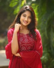 Telugu Actress Sri Nikitha at Alipiriki Allantha Dooramlo Movie Trailer Launch Photos 17