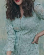 Beautiful Kajal Aggarwal in an Aqua Blue Shahara Set Photos 01