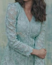 Beautiful Kajal Aggarwal in an Aqua Blue Shahara Set Photos 03