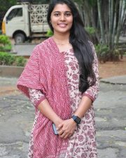 Actress Saranya Pradeep at Ambajipeta Marriage Band Movie Teaser Launch Pictures 02
