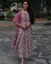 Actress Saranya Pradeep at Ambajipeta Marriage Band Movie Teaser Launch Pictures 04