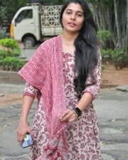 Actress Saranya Pradeep at Ambajipeta Marriage Band Movie Teaser Launch Pictures 06