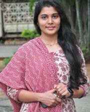 Actress Saranya Pradeep at Ambajipeta Marriage Band Movie Teaser Launch Pictures 10