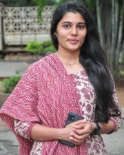 Actress Saranya Pradeep at Ambajipeta Marriage Band Movie Teaser Launch Pictures 11