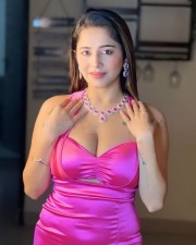 Bold Kate Sharma in a Pink Halterneck Bodycon Dress Photos 03