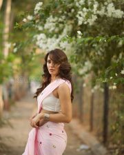 Delightful Actress Anaira Gupta in a Pink Floral Embroidered Saree Photos 02 Delightful Actress Anaira Gupta in a Pink Floral Embroidered Saree Photos 02