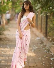 Delightful Actress Anaira Gupta in a Pink Floral Embroidered Saree Photos 04 Delightful Actress Anaira Gupta in a Pink Floral Embroidered Saree Photos 04