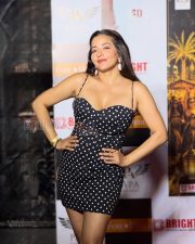 Glamorous Asli Monalisa Cleavage in a Black white polka dot mini dress Photos 04