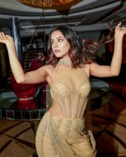 Glamourous Shehnaaz Gill in a Corset Style Dress Pictures 01