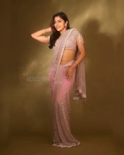 Kumaara Sambavam Actress Payal Radhakrishna in a Sheer Pink Saree with a Sleeveless Embroidered Blouse Photos 04 Kumaara Sambavam Actress Payal Radhakrishna in a Sheer Pink Saree with a Sleeveless Embroidered Blouse Photos 04