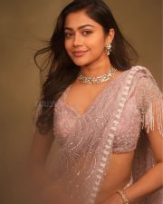 Kumaara Sambavam Actress Payal Radhakrishna in a Sheer Pink Saree with a Sleeveless Embroidered Blouse Photos 07 Kumaara Sambavam Actress Payal Radhakrishna in a Sheer Pink Saree with a Sleeveless Embroidered Blouse Photos 07