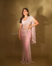 Kumaara Sambavam Actress Payal Radhakrishna in a Sheer Pink Saree with a Sleeveless Embroidered Blouse Photos 09 Kumaara Sambavam Actress Payal Radhakrishna in a Sheer Pink Saree with a Sleeveless Embroidered Blouse Photos 09