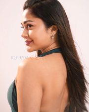 Radiant Payal Radhakrishna Cleavage in a Teal Deep V Halter Ruched Dress Photos 02 Radiant Payal Radhakrishna Cleavage in a Teal Deep V Halter Ruched Dress Photos 02