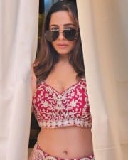 Sexy Hot Kate Sharma in a Pink Lehenga Photos 02