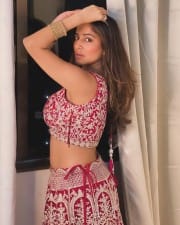 Sexy Hot Kate Sharma in a Pink Lehenga Photos 03