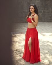 Striking Actress Anaira Gupta in a Red Crop Top and Slit Skirt Photos 07 Striking Actress Anaira Gupta in a Red Crop Top and Slit Skirt Photos 07