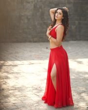 Striking Actress Anaira Gupta in a Red Crop Top and Slit Skirt Photos 08 Striking Actress Anaira Gupta in a Red Crop Top and Slit Skirt Photos 08