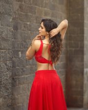 Striking Actress Anaira Gupta in a Red Crop Top and Slit Skirt Photos 09 Striking Actress Anaira Gupta in a Red Crop Top and Slit Skirt Photos 09