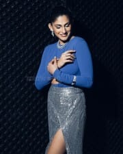 The Good Wife Actress Kubbra Sait in Blue Pictures 05