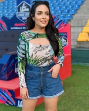 Actress Aanchal Munjal at Legends Cricket Trophy Event Photos 02