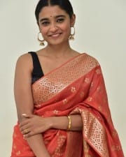 Actress Chaithra J Achar at Saptha Sagaralu Dhaati Movie Press Meet Photos 01