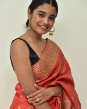Actress Chaithra J Achar at Saptha Sagaralu Dhaati Movie Press Meet Photos 13