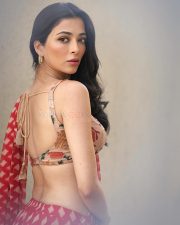 Enchanting Actress Afreen Alvi in a Red Ikat Print Saree Photos 08 Enchanting Actress Afreen Alvi in a Red Ikat Print Saree Photos 08