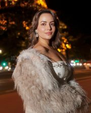 Glamorous Actress Aanchal Munjal in a White Embellished Mini Dress Photos 04