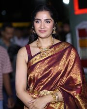 Heroine Rukmini Vasanth at Kantara Chapter 1 Pre Release Event Photos 08
