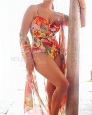 Hot Aanchal Munjal in a Floral Beach Bikini Photos 01 Hot Aanchal Munjal in a Floral Beach Bikini Photos 01