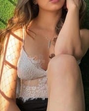 Hot Afreen Alvi in a White Bralette Photos 02