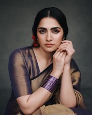 Kantara Chapter 1 Actress Rukmini Vasanth in a Rich Gold and Purple Silk Saree Pictures 07 Kantara Chapter 1 Actress Rukmini Vasanth in a Rich Gold and Purple Silk Saree Pictures 07