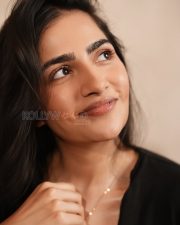 Photogenic Actress Rukmini Vasanth in a Black V Neck Top Photos 01