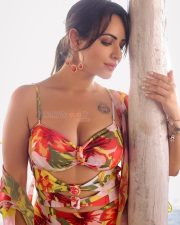 Sizzling Aanchal Munjal in a Floral Bikini Photos 01