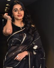 Actress Maanasa Choudhary at Aaryan Movie Pre Release Event Pictures 22