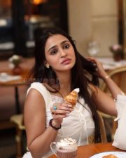 Adventurous Actress Prakriti Pavani in a White Casual Top and Jeans Photos 01