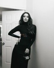 Animal Heroine Tripti Dimri in a Black Bodycon Maxi Dress Photos 02 Animal Heroine Tripti Dimri in a Black Bodycon Maxi Dress Photos 02